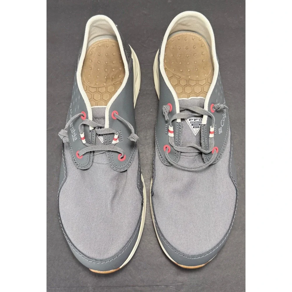 Columbia PFG Blood 'n Guts Shoes Mens 13 Gray Fishing Boat Sneakers BM9625-028